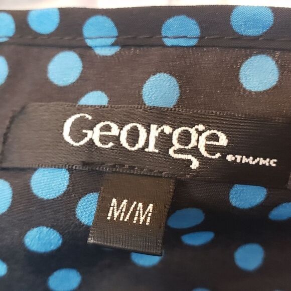 GEORGE Scoopneck Polka-dot Blouse Medium - Picture 5 of 8